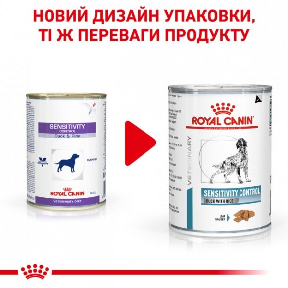 Влажный корм для собак Royal Canin Sensityvity Control Duck & Rice при пищевой аллергии 420 г