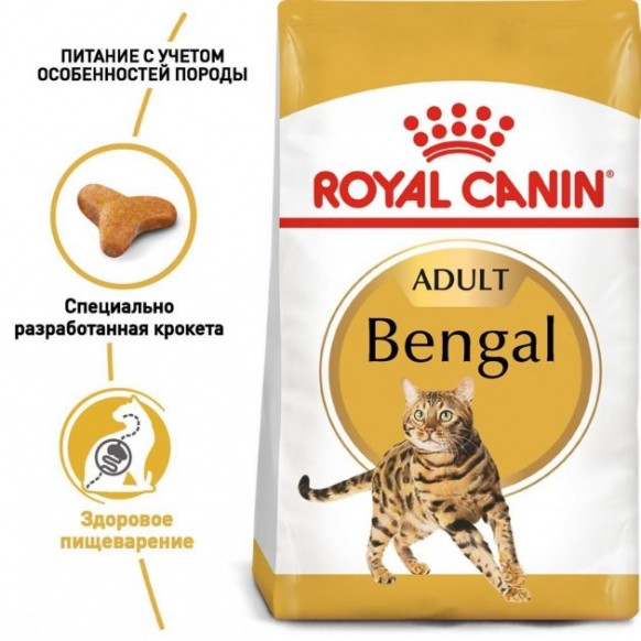 Сухой корм Royal Canin BENGAL ADULT для взрослых кошек Бенгальской породы 400 г 
