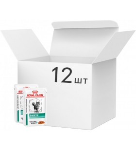 Упаковка влажного корма для кошек Royal Canin Vd Feline Wet Diabetic Pouches 12 шт х по 85 г