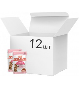 Упаковка влажного корма для кошек Royal Canin Fhn Wet Kitten Sterilised 12 шт х по 85 г