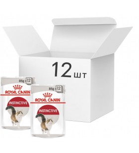 Упаковка влажного корма для взрослых кошек Royal Canin Instinctive Loaf 12 шт по 85 г