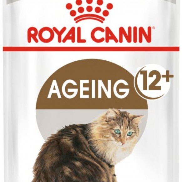 Упаковка влажного корма для пожилых кошек Royal Canin Ageing 12+ 12 шт по 85 г